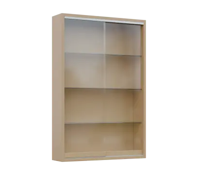 RE VT - 900 vitrína, 900x600x150, pískově žlutá RE VT - 900 vitrína, 900x600x150, pískově žlutá